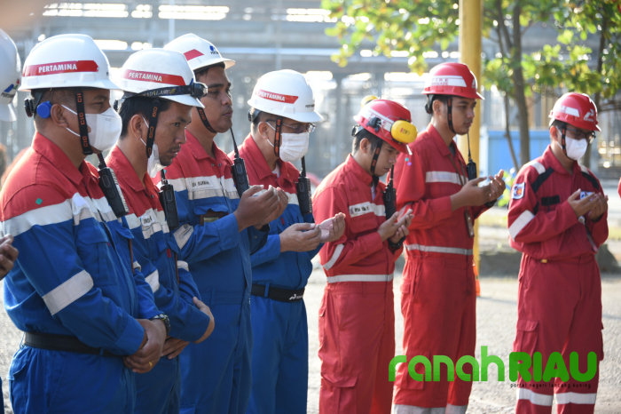 Start Up HCU Pasca gangguan Operasional, PT KPI RU Dumai gelar Doa Bersama